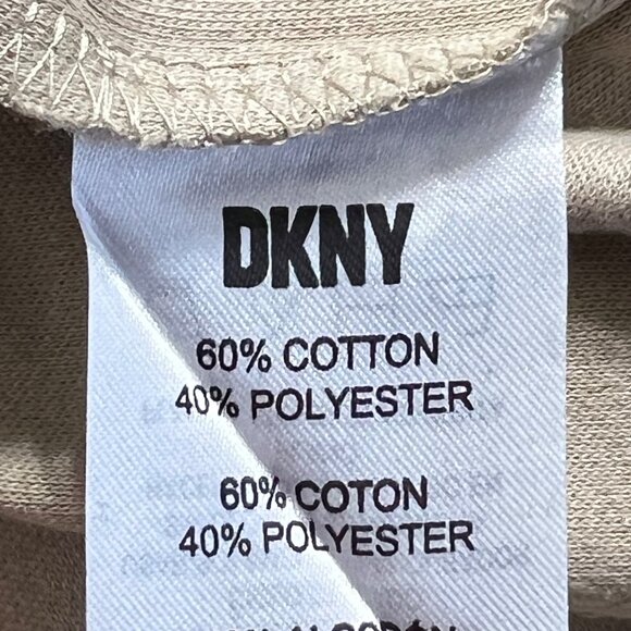 DKNY Men's Stretch Pullover Short Sleeve Khaki Soft T-shirt Size Medium NWT - Picture 7 of 9